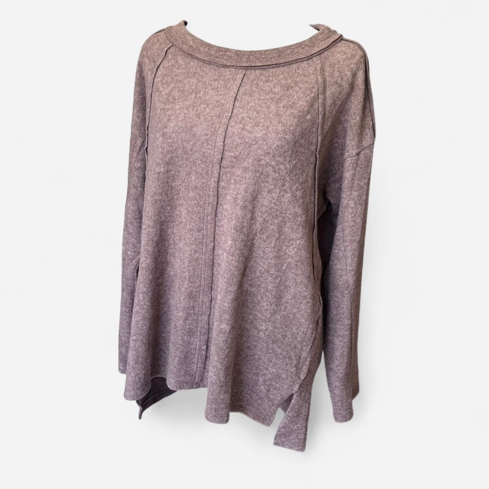 Zenana basic pullover sweater womens M  capsule quiet luxury parisian neutral - Picture 8 of 8